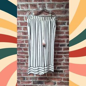 Hot Kiss Black & White Striped Wide-Leg Pants – Women’s XL
